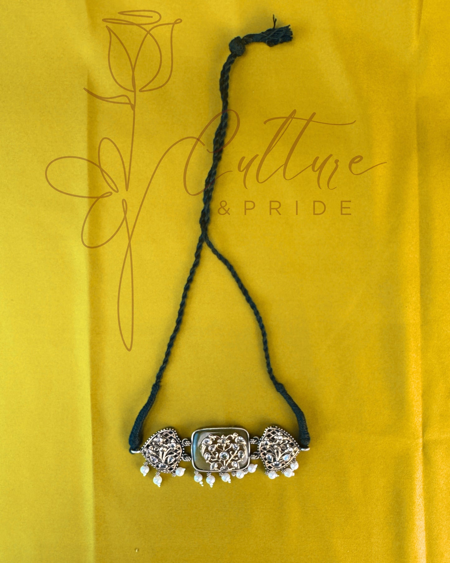 Golden Blossom Choker Set