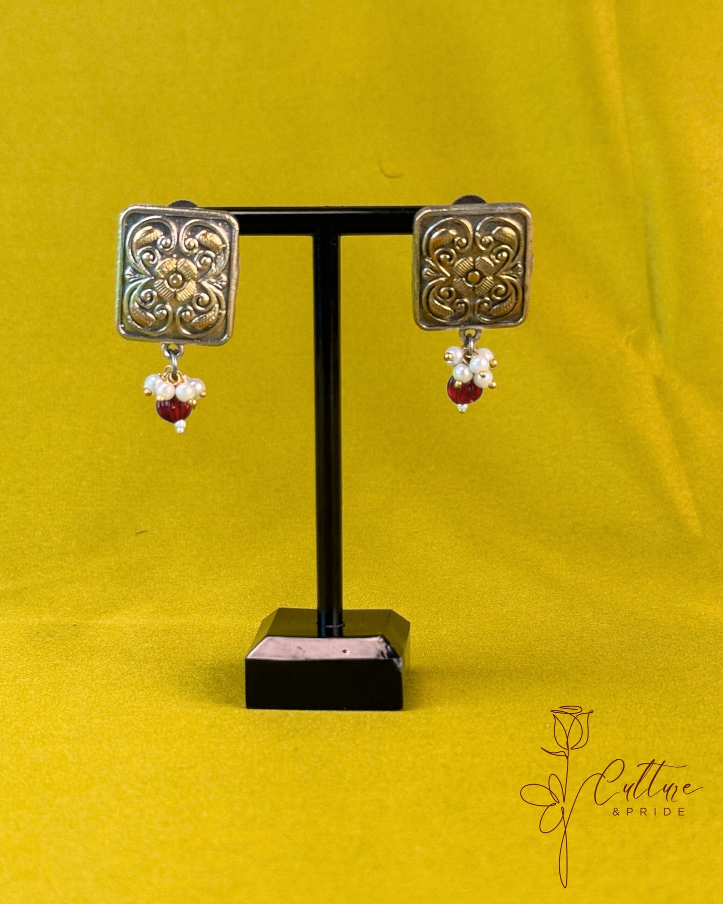 Heritage Bold German Silver Necklace & Earring Set
