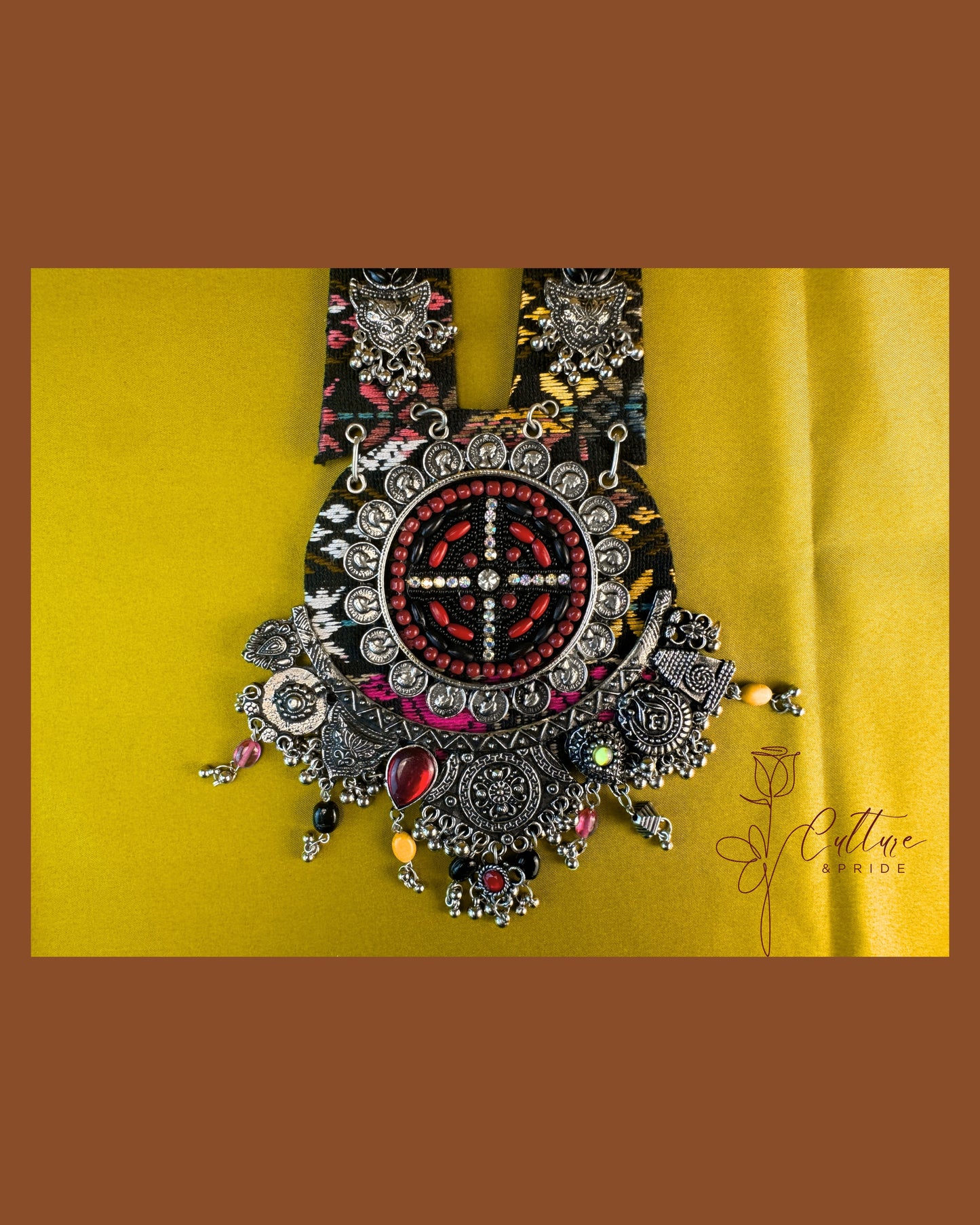 Tribal Tantra Mirror Pendant Necklace