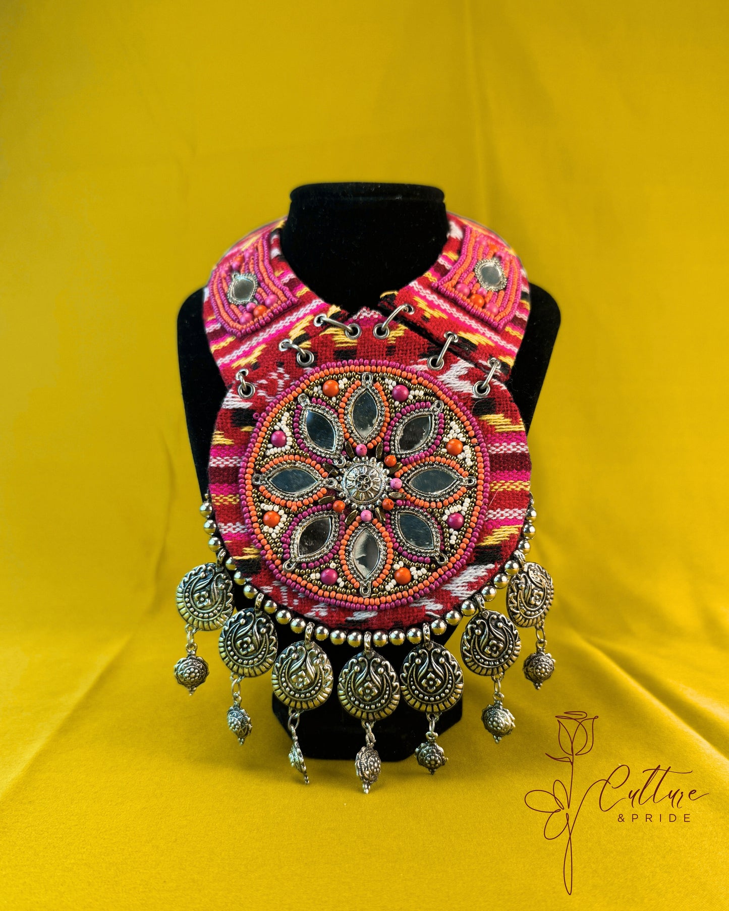 Raas Rani Mirror Tribal Necklace