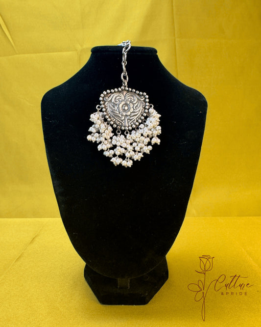 Royal Heart Pearl Drop Pendant